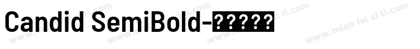 Candid SemiBold字体转换